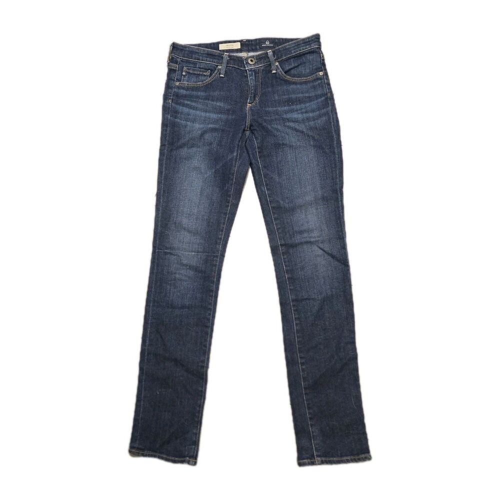 AG Adriano Goldschmied The Stevie Slim Straight Jean Women's Sz 26 R Dark Wash